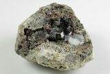 Black-Brown Garnets with Calcite - Mexico #190809-1